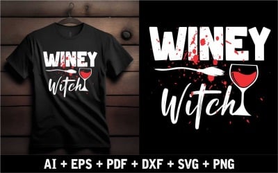 Wine Witch Design különleges Halloween eseményre
