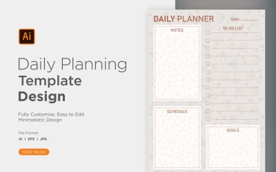 Daglig Planner Sheet Design 08