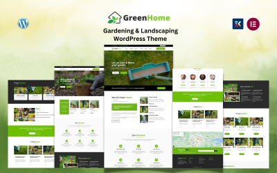 GreenHome – Kertészet és tereprendezés WordPress téma