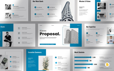 Modello di presentazione di proposta commerciale creativa