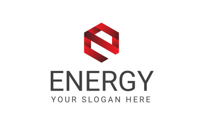 Бесплатный шаблон логотипа Energy Letter E