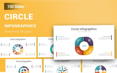 Koło - Infografika - Szablon programu PowerPoint