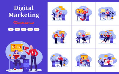 M460_ Digital Marketing Ilustrační balíček