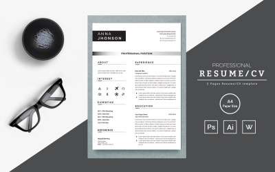 modello di curriculum word clean