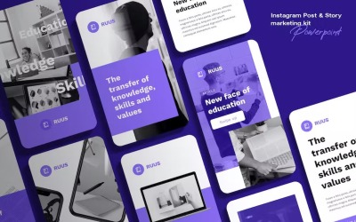 Ruuf - Curso e Educação Instagram Post PPT