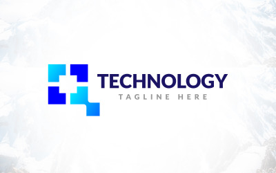 Bokstaven Q Connection Technology Logotyp