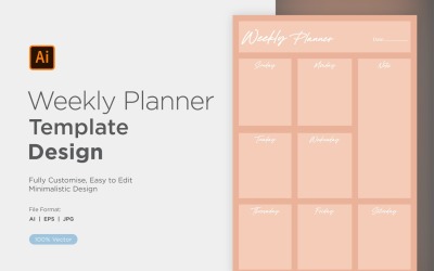 Haftalık Planlayıcı Sayfası Tasarımı - 44
