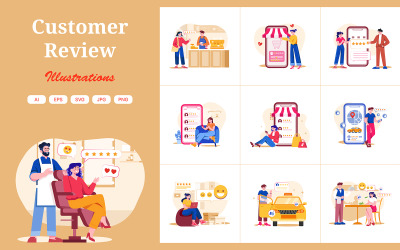 M487_ Customer Review Illustration Pack