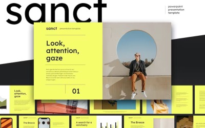 Sanct — nowoczesny szablon Powerpointa