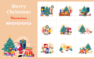 M522_ Noel İllüstrasyon Paketi
