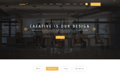 Adira City Architecture &amp;amp; Interiör HTML5-mall