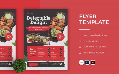 Delightfull Menu Flyer Template