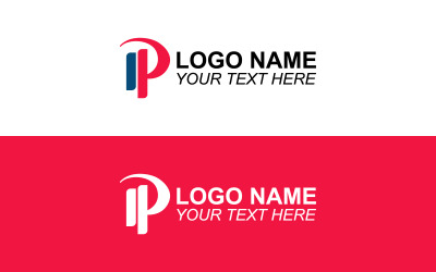Diseño de logotipo de marca Vector P