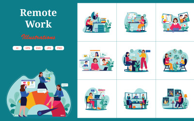 M553_Illustrazione del lavoro a distanza_Parte 02