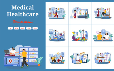 M554_Hälsovård och medicinsk Illustration_Del 02