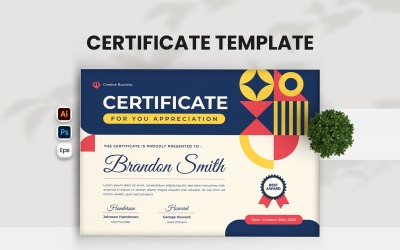 Mosaic Certificate Template