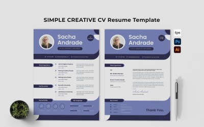 Simple Creative CV Resume