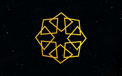 创意金色复古花卉标志设计 8