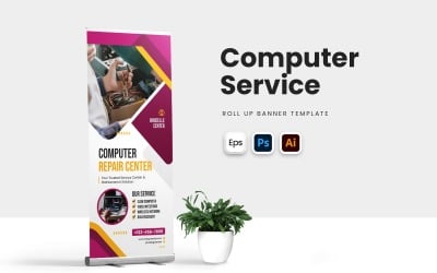 Computer-Service-Roll-up-Banner