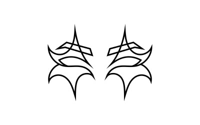 Création de logo noir créatif pour masque pour les yeux Jokar