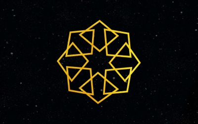 Design creativo del logo del fiore vintage dorato 8