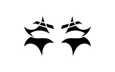 Design creativo del logo della maschera per gli occhi Jokar