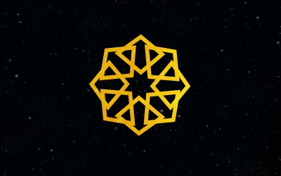 Diseño de logotipo de flor vintage dorada creativa 1