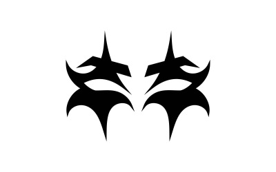 Diseño de logotipo Jokar Eye Mask negro