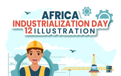 12 Illustration zum Tag der afrikanischen Industrialisierung