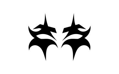 Jokar Eye Mask Черный дизайн логотипа