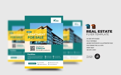 Modello di volantino immobiliare-V17