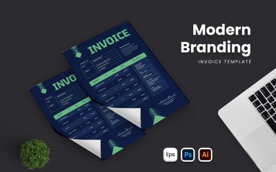 Modern Branding Invoice Template