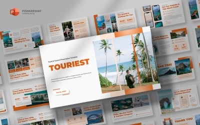 Najbardziej turystyczne — szablon programu PowerPoint dotyczący podróży i turystyki