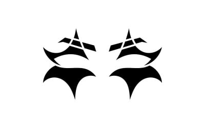 Projekt logo kreatywnej maski na oczy Jokar