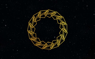 Yaratıcı Altın Vintage Çiçek Logo Tasarımı 3