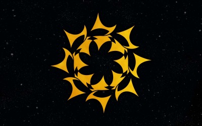 Kreatives goldenes Vintage-Blumen-Logo-Design 9