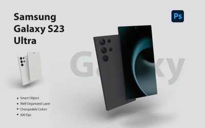 三星 Galaxy S23 Ultra 移动 PSD 样机
