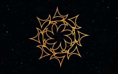 Yaratıcı Altın Vintage Çiçek Logo Tasarımı 10