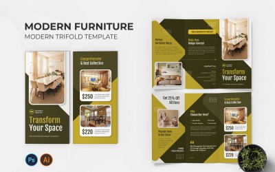 Brochure a tre ante di mobili moderni