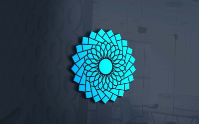 Kreatives Blumen-Markenlogo-Design – Marke