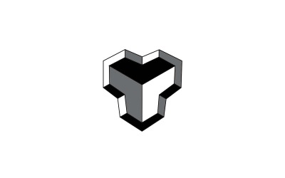 Creatief 3D-merklogo-ontwerp voor uw bedrijf