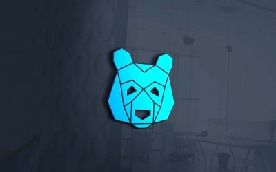 Creatief Panda merklogo ontwerp