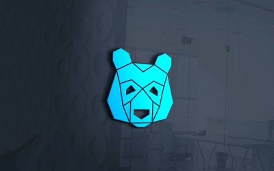Design criativo do logotipo da marca Panda