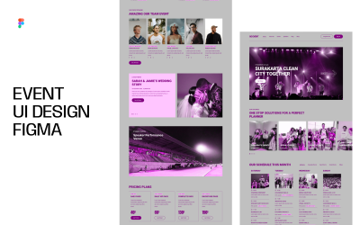 Etkinlik Arayüzü Tasarımı Figma Web Sitesi