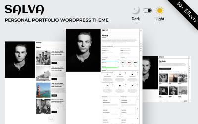 Kişisel Portföy WordPress Teması - Salva