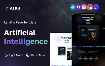 Kit de IA: página de inicio de WordPress de inteligencia artificial