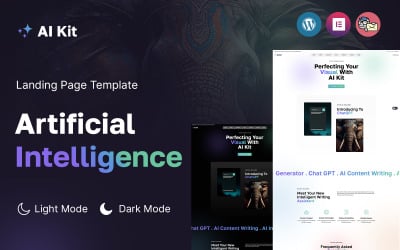 Kit de IA: página de inicio de WordPress de inteligencia artificial