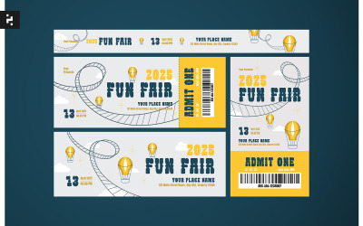 Шаблон квитка Creative Fun Fair