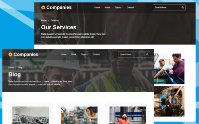 Services Company – Bootstrap reszponzív webhelysablon