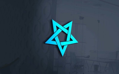 Design del logo del marchio Creative Star per il tuo business